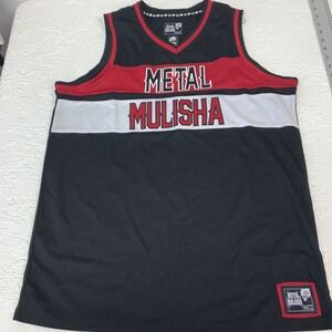 Vintage Metal Mulisha Shirt Mens M Black Red Sleeveless Tank Top Jersey Y2K
